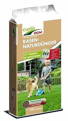 Cuxin DCM Rasen-Naturdünger Frühjahr 10,5 kg bis 230 m2