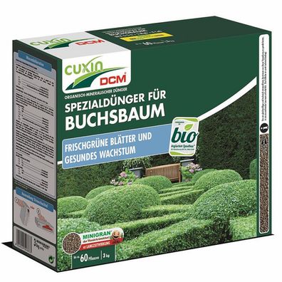 Cuxin DCM Spezialdünger Buchsbaum 3 kg Minigran