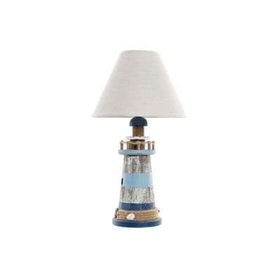 Tischlampe DKD Home Decor Weiß Himmelsblau Marineblau 220 V 40 W Leuchtturm (24