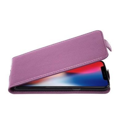 Cadorabo Hülle kompatibel mit Apple iPhone X / XS in Bordeaux LILA - Schutzhülle ...