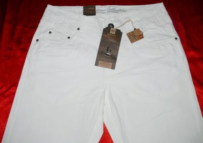 Basic by Brawns Paris Herren Jeans 5 Pocket Slim Fit Straight Leg W33 L32 Weiß