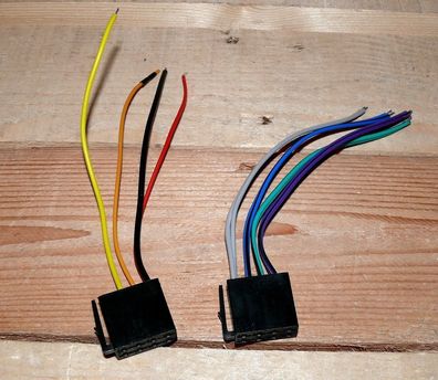 Autoradio Anschluss Kabel Set ISO 10487 Block A + B Strom + Lautsprecher