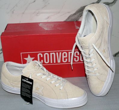 Converse 160324C ONE STAR OX Gold le Fleur Rau UP Leder Schuhe Sneaker Boots 44