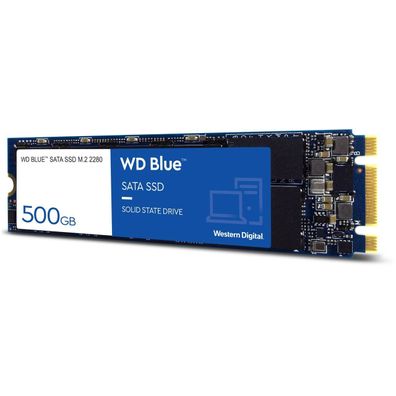 500GB SSD Western Digital WD Blue M.2 2280 SATA 6Gb/ s 3D NAND Interne Festplatte
