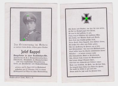 38698 Sterbebild WK2 Kradschützen-Abt. Krimschild Feldlazarett im Osten 1943