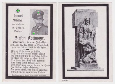 99884 Sterbebild WK2 Oberfunker Infanterie Regiment gefallen in Galizien 1944