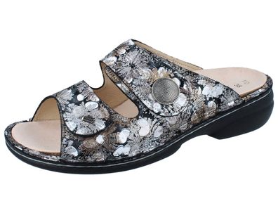 FINN Comfort Sansibar Damen Pantolette mehrfarbig noche Iris Effektleder