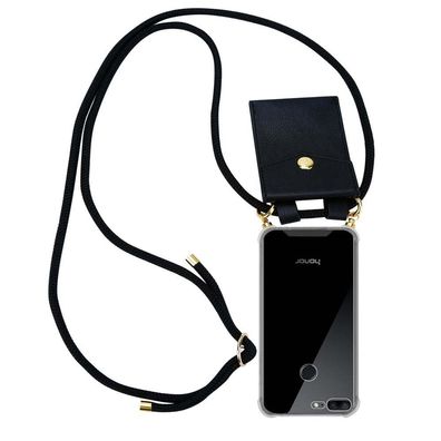 Cadorabo Handy Kette kompatibel mit Honor 9 LITE in Schwarz - Silikon Schutzhülle ...