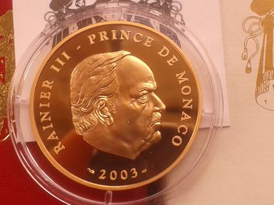 100 euro 2003 PP Monaco Fürst Rainier von Monaco 32g 900er Gold