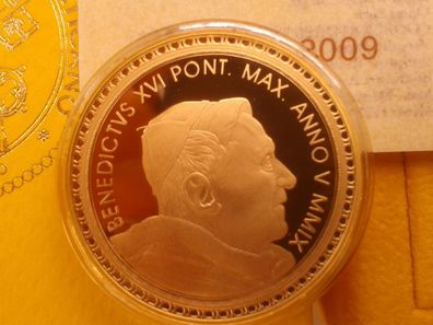 100 euro 2009 PP Vatikan Gold Papst Benedikt XVI. Vertreibung aus dem Paradies