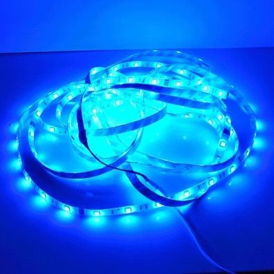 LED Lampe 300 LED SMD Leiste 5m Strip Streife Blau Neu Designer LED Beleuchtung