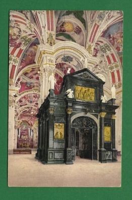 Postkarte Schweiz Einsiedeln Gnadenkapelle in der Klosterkirche gelaufen 1934