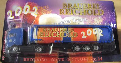 Brauerei Reichold Nr.023 - ..... wünscht guten Rutsch ins neue Jahr 2002 - MAN