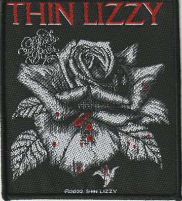 Thin Lizzy Black Rose Aufnäher Patch offizielles Merch Neu