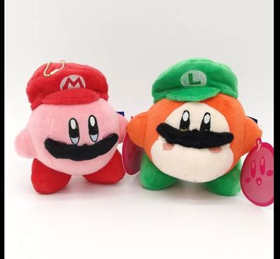 2 Kirby Super Mario Waddle Dee Luigi Cosplay Plüsch Figur Stofftier Kuscheltier 15 cm