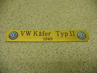Kleines Namensschild für Modellständer - VW Käfer (Typ11)