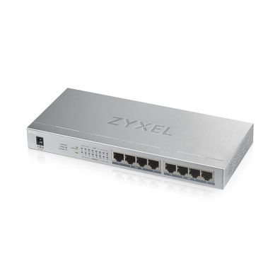Zyxel Switch GS1008HP, 8x Gigabit PoE Ports, unmanaged, 60W