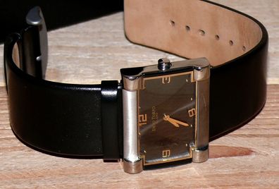 ENZO Tempo Elegante Damen Armbanduhr Titan Gold Leder armband Edelstahl 1763680