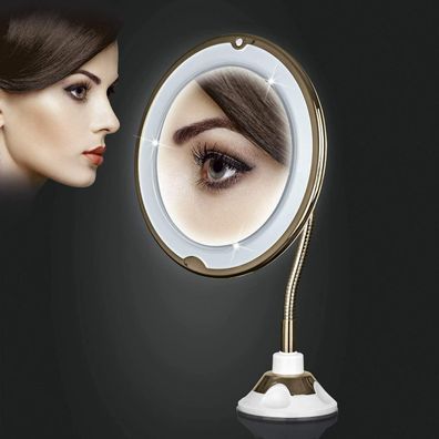 Germany's Next Topmodel Make Up LED Kosmetikspiegel 4,5V 5-fach Vergrößerung Fuß