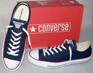 Converse 161489C ALL STAR CTAS OX Denim Schuhe Sneaker Boots 49 Dark Blue White