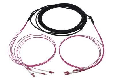 LWL-Kabel, Trunkkabel U-DQ(ZN)BH 4G 50/125, LC/ LC OM4 10m, Ring, Synergy21