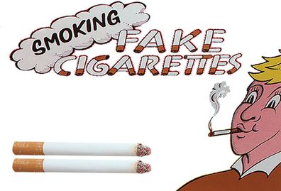 qualmende Zigaretten Attrappe rauchende Zigarette Scherz GAG echt aussehend Fake