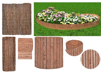 VidaXL Rindenmatte Weidenmatte Sichtschutzmatte Sichtschutz Baumrinden Zaun