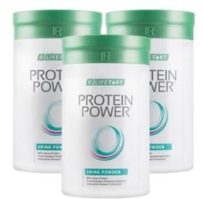 Protein Power Getränkepulver Vanille 3er-Set 1125 g