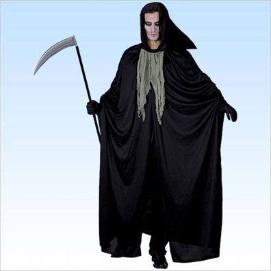 Grim Reaper Kostüm Sensenmann Gr. 48-52 Faschingskostüm Tod für Halloween Fasching