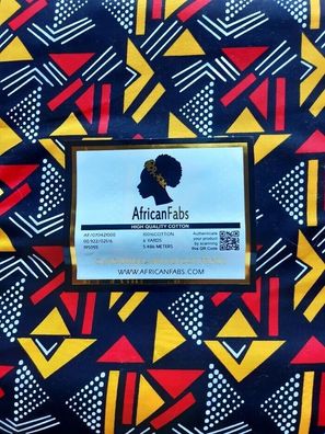 Meterware, ab 0,5 m: African wax fabric print, Baumwolle, 115 cm breit