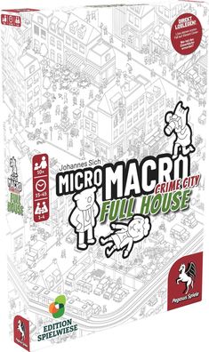 MicroMacro: Crime City 2 – Full House Gesellschaftsspiel (Edition Spielwiese)