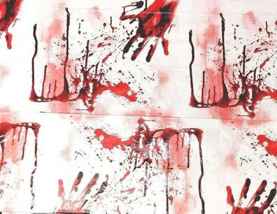 5 blutige Tischdecken Blutlust Tafeldeko Halloween Party Dekoration Horror