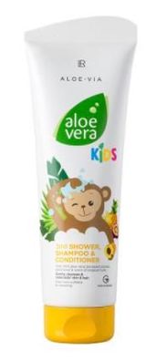 Aloe Vera Kids 3in1 Duschgel, Shampoo & Spülung 250 ml