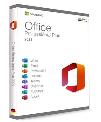 Microsoft Office 2021 Professional Plus | 1 PC | KEIN Abo - unbegrenzte Laufzeit