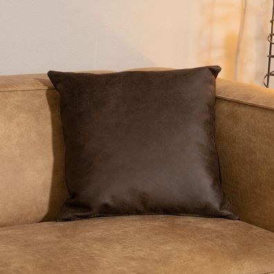 Bronx71 Kissen Kyla Eco-Leder braun 45x45 cm