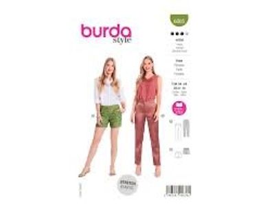 burda style Papierschnittmuster Kurze Shorts und Elegante Businesshose #6005