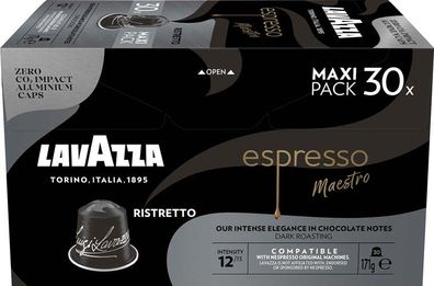 Lavazza Espresso Maestro Ristretto 12, Nespresso-kompatibel, 30 Aluminium-Kaffee
