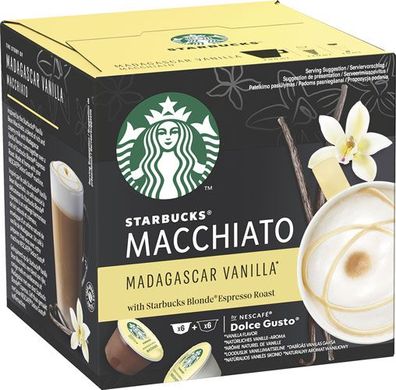 Starbucks Dolce Gusto Macchiato Madagascar Vanilla, 12 Kaffeekapseln