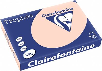 Clairefontaine Trophee Color 1892C Lachs 80g/ m² DIN-A3 - 500 Blatt