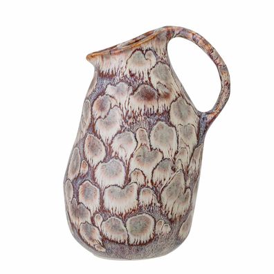 Vase Joly aus Steinzeug - Bunte Henkelvase mit abstraktem Muster