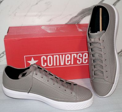 Converse 157574C CTAS Modern OX Echt Leder Schuhe Sneaker Boots 46,5 Braun Weiß