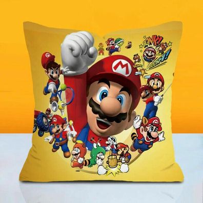 Super Mario Kissenbezug Mario Party 45cm x 45cm Kissen