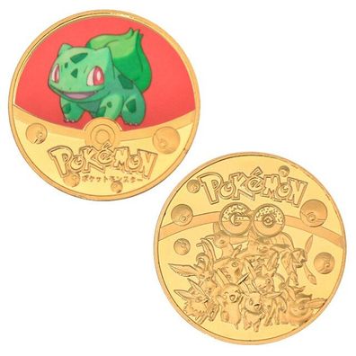 Goldene Pokemon Sammlermünzen TCG Coins