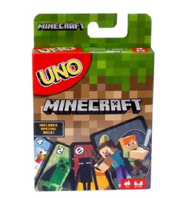 Uno Minecraft Kartenspiel Gesellschaftsspiel Karten / Cards Neu + OVP