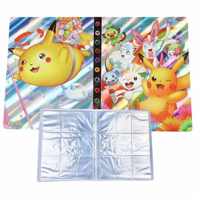 3D Holo Pokemon Ordner Pikachu Feelinara Sammelalbum 432 Karten Portfolio