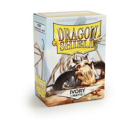 Dragon Shield Kartenhüllen 63 x 88mm Matte Sleeves Ivory (100)