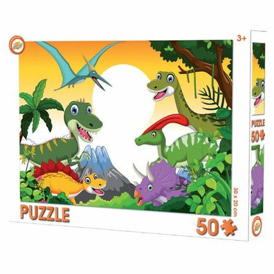 Dinosaurier Kinder Puzzle mit 50 Teilen