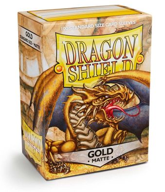 Dragon Shield Kartenhüllen 63 x 88mm Matte Sleeves Gold (100)