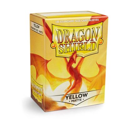 Dragon Shield Kartenhüllen 63 x 88mm Matte Sleeves Yellow (100)