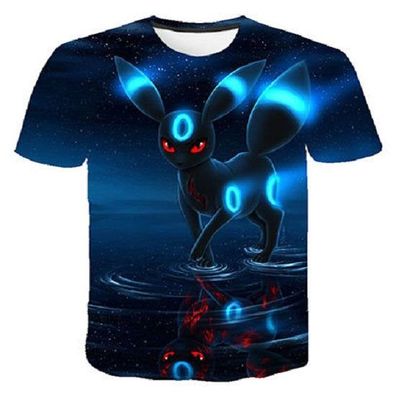 Pokemon T-Shirt für Kinder (Unisex) - Motiv: Nachtara - Umbreon